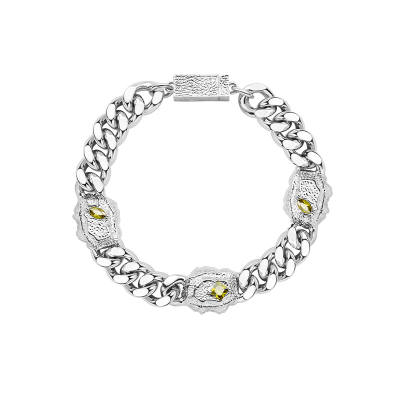 BABAMA Stainless Steel Cuban Bracelet Unisex