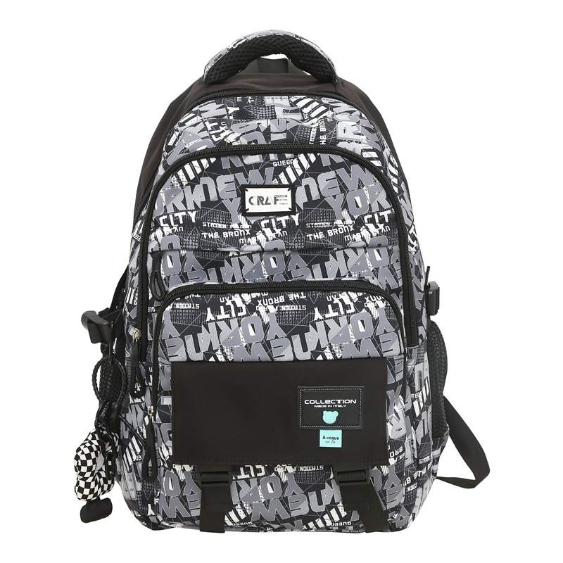 KAKAXI Nylon Backpack Laptop Bag Regular Unisex Black/Light Blue/Dark Blue/White