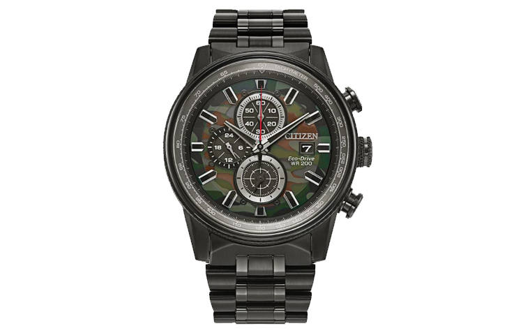 CITIZEN Night Owl Collection 200m Waterproof Light Powered Quartz Movement Stainless Steel Strap