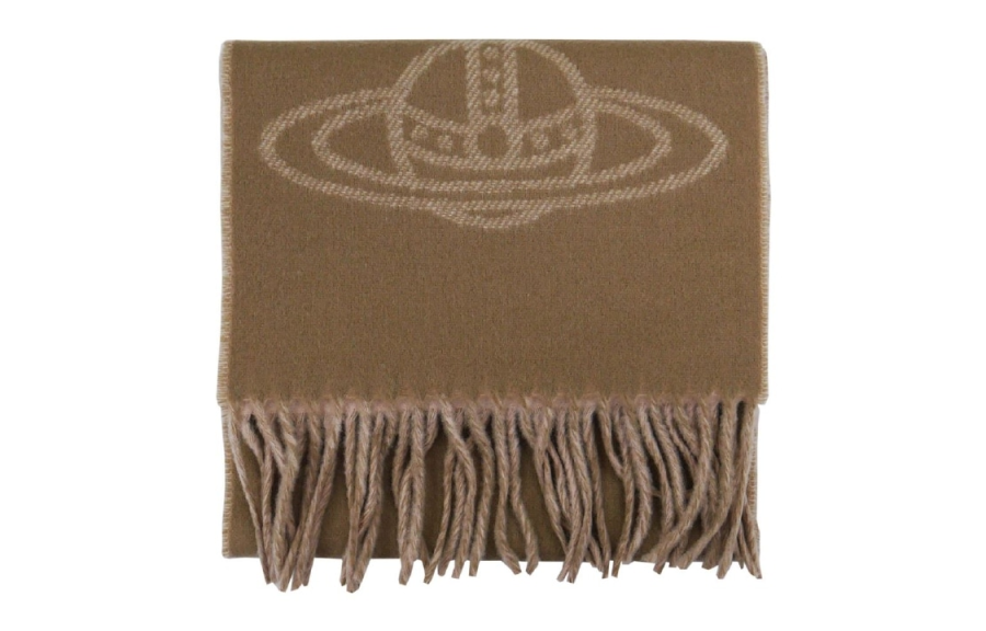 Vivienne Westwood Knit Scarves Unisex Brown