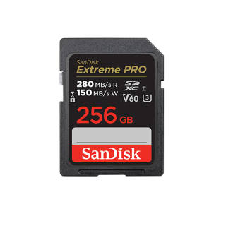 SanDisk 256GB SD Card Read Speed 280MB/s, Write Speed 150MB/s 6K Digital Cameras Internal Memory Card U3 C10