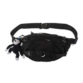 KAKAXI Nylon Crossbody Bag, Sling Bag, Fanny Pack Unisex Black/Blue/Black White/Blue White