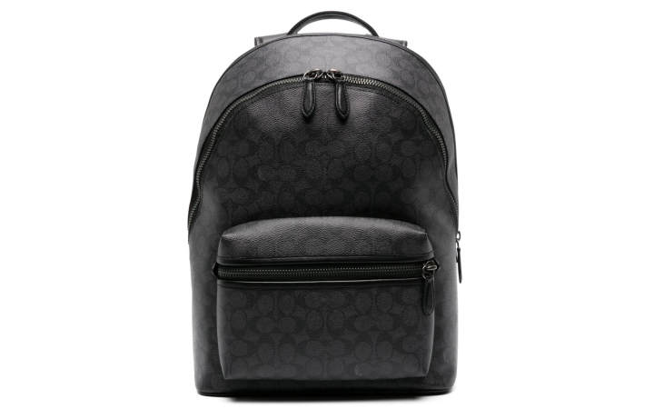 COACH COACH Charter Artificial Leather Backpack Large Men's Charcoal Gray