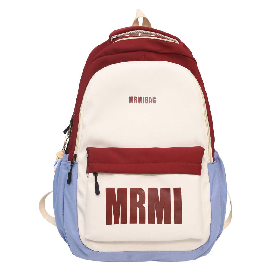 LOUIS ROYALN Nylon Backpack Unisex Black/Yellow Blue/Red Blue/Pink Khaki/Orange Blue