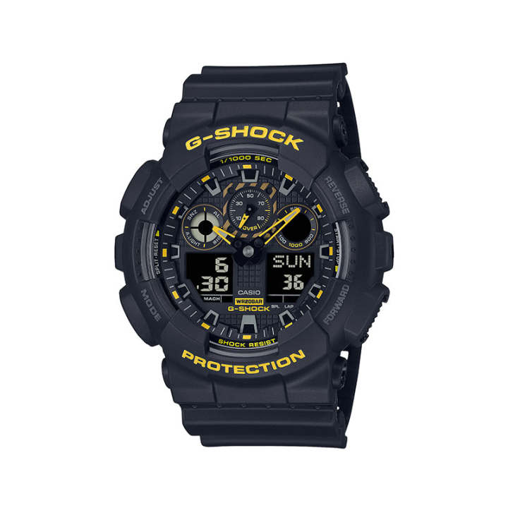 CASIO CASIO Men Liquid Crystal/Analog Dual Display Series Black Watch GA-100CY-1APR