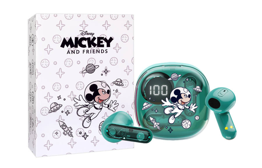 Disney 07XD HIFI Grade Sound Quality, Transparent Cabin, Small Sugar Cube With Digital Display In ear Headphones