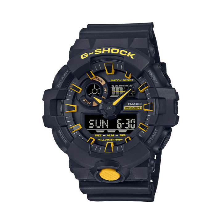 CASIO CASIO Men Liquid Crystal/Analog Dual Display Series Black Watch GA-700CY-1APR