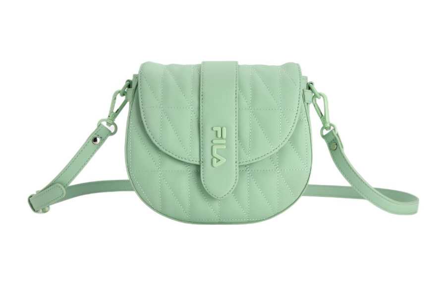 FILA Polyurethane Shoulder Bag, Crossbody Bag Regular Women's Light Bright Green