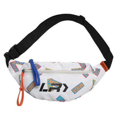 KAKAXI Nylon Shoulder Bag, Crossbody Bag, Sling Bag, Fanny Pack Unisex Black/White