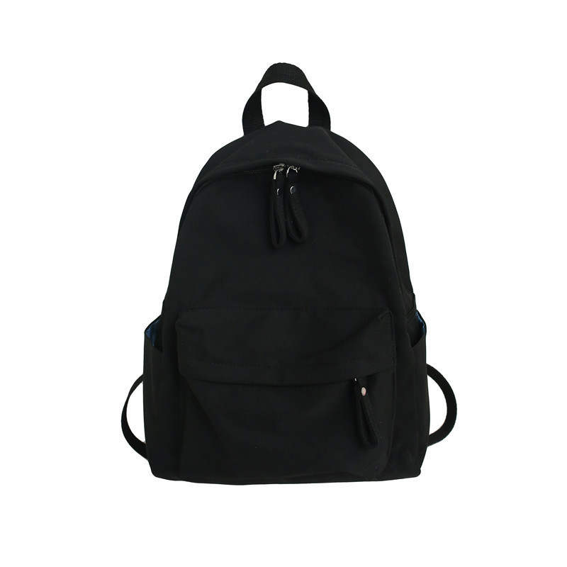 KAKAXI Cotton Fabric Backpack Small Unisex Black/Blue/Ecru/Coffee