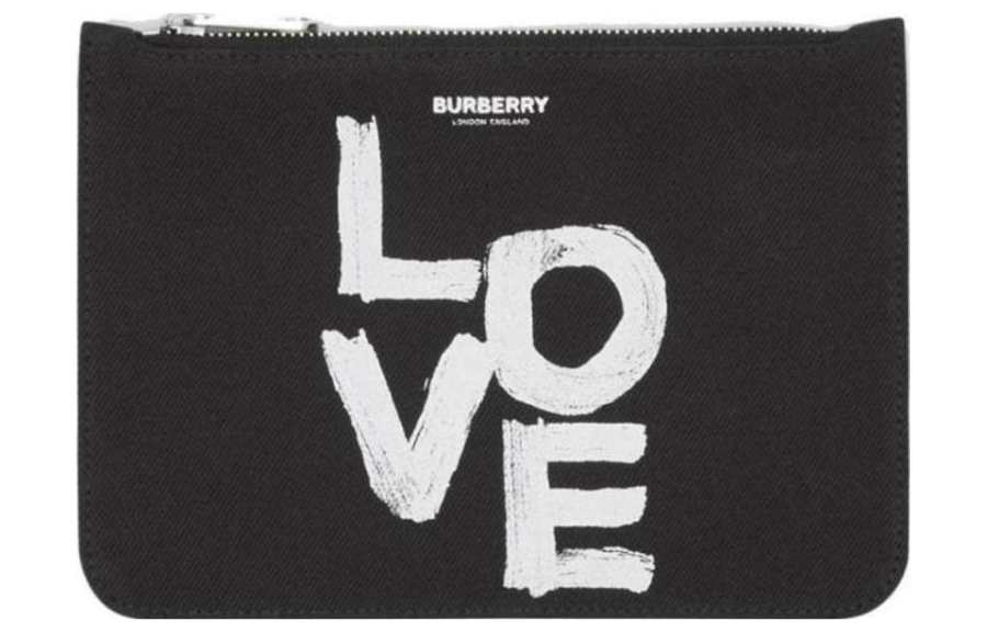 Burberry Genuine Leather Clutch Women's Black