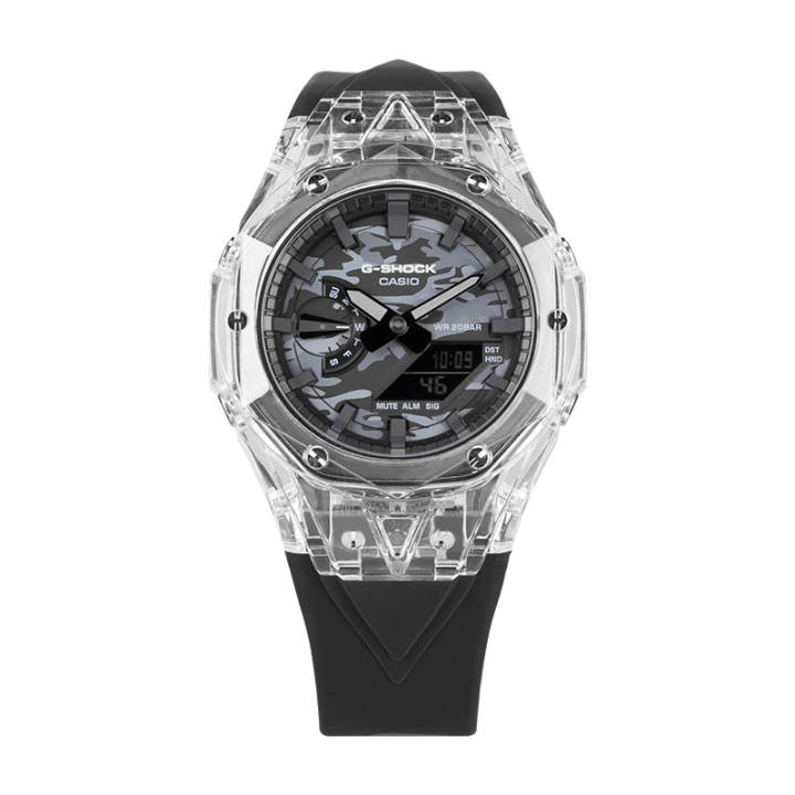 CASIO CASIO Men Liquid Crystal/Analog Dual Display Series Gray Watch