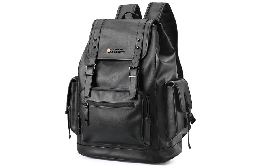 ONRF ONRF PVC Laptop Backpack Unisex Cool Black