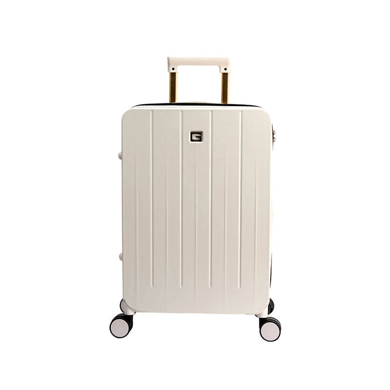 GUESS PC+ABS Trolley Bag 20 Inch, 24 Inch Unisex Milk White/Black