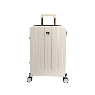 GUESS PC+ABS Trolley Bag 20 Inch, 24 Inch Unisex Milk White/Black