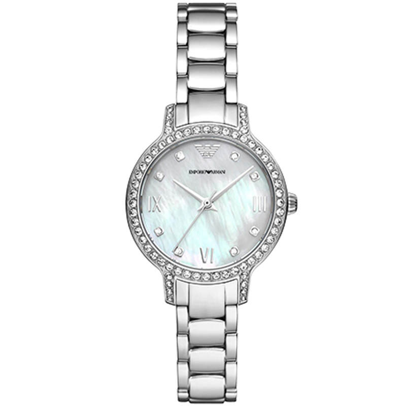 EMPORIO ARMANI EMPORIO ARMANI Gypsophila Collection Wrist Watches Quartz Movement Mother of Pearl Color Watch Dial Women's Watch