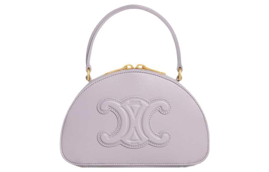 CELINE Smooth Cow Leather Crescent Bag, Shoulder Bag, Crossbody Bag, Handbag Mini Women's Light Lilac