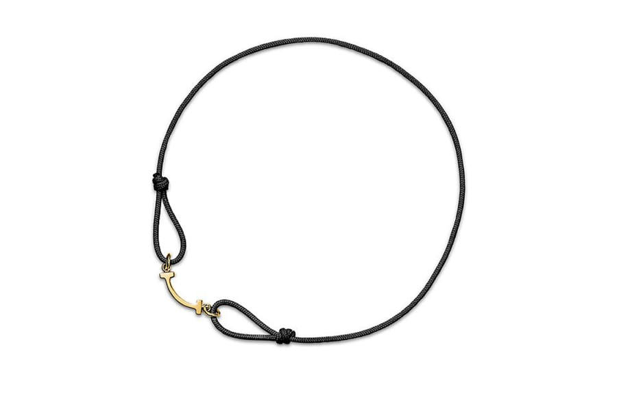 TIFFANY & CO. 18K Gold, Recycled Polyester Bracelets Women's Black
