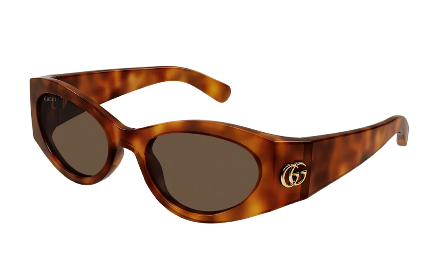 GUCCI GUCCI Cat Eye Sunglasses Men's Tortoiseshell