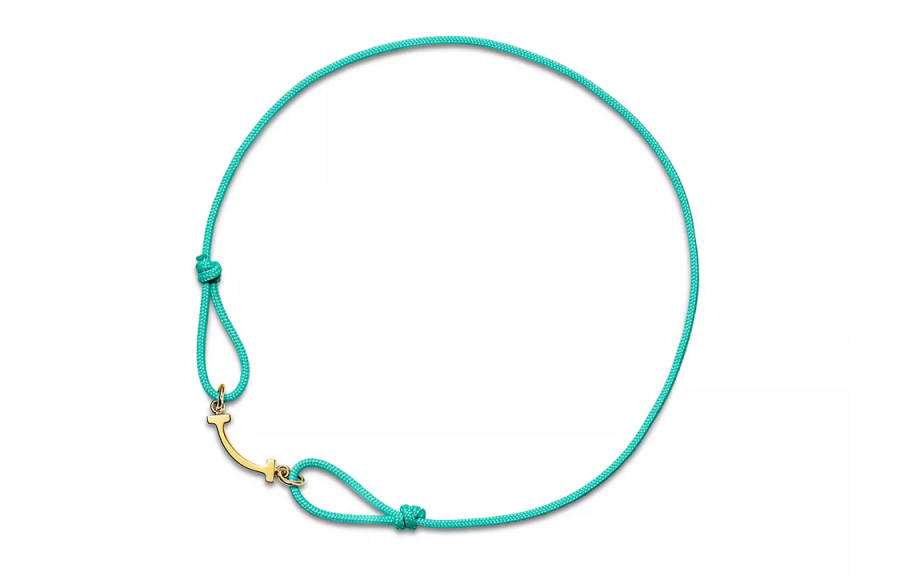 TIFFANY & CO. 18K Gold, Recycled Polyester, Plastic Bracelets Unisex Blue
