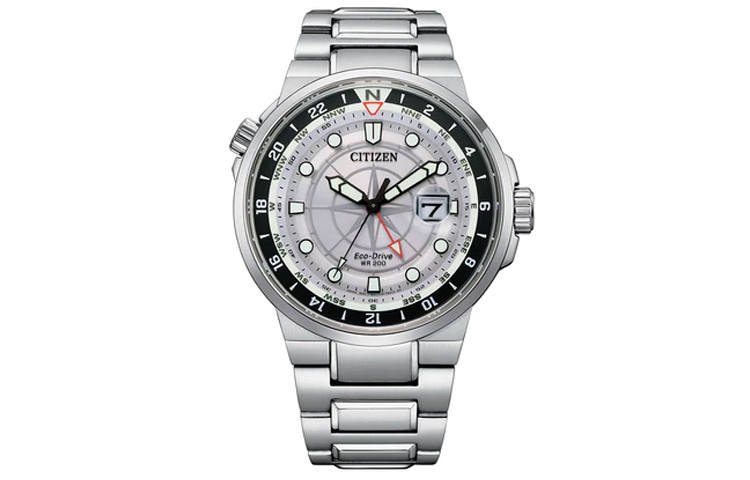 CITIZEN 200m Waterproof Light Powered Quartz Movement Stainless Steel Strap Watch Men's Watches
