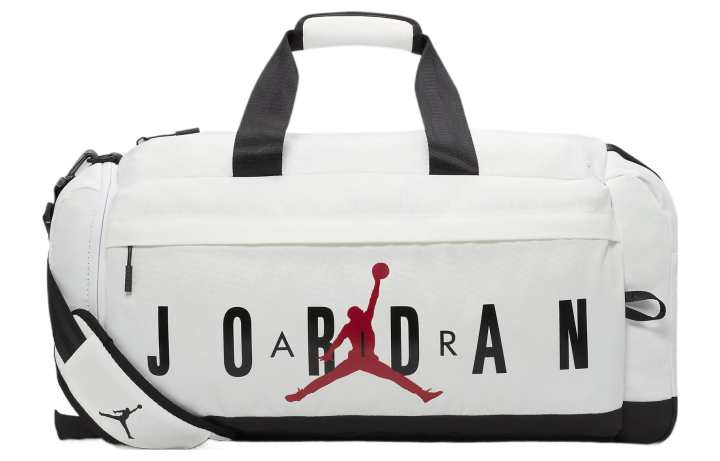 Jordan Jordan Polyester Handbag, Shoulder Bag, Crossbody Bag, Luggage Bag, Travel Bag Medium Unisex White