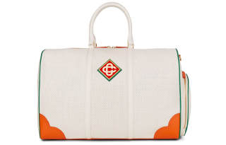 CASABLANCA 15L Leather Handbag, Shoulder Bag, Crossbody Bag, Travel Bag Men's White & Multicolor