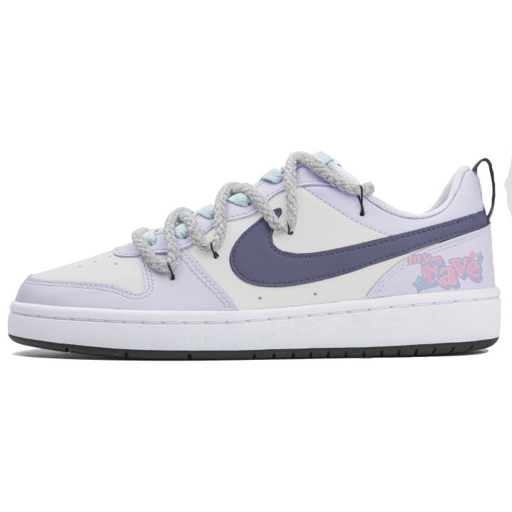 Nike Nike Court Borough Low top Skateboard Shoes GS Purple White