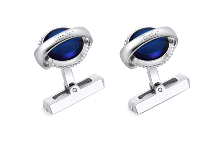 CARTIER Sterling Silver Cufflinks Men's Silver