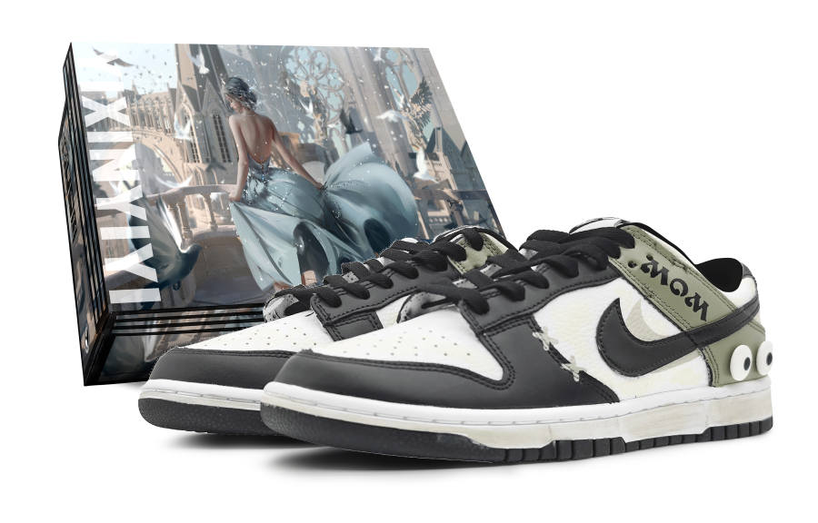 Nike Nike Dunk Low top Skateboard Shoes Women's Olive Green