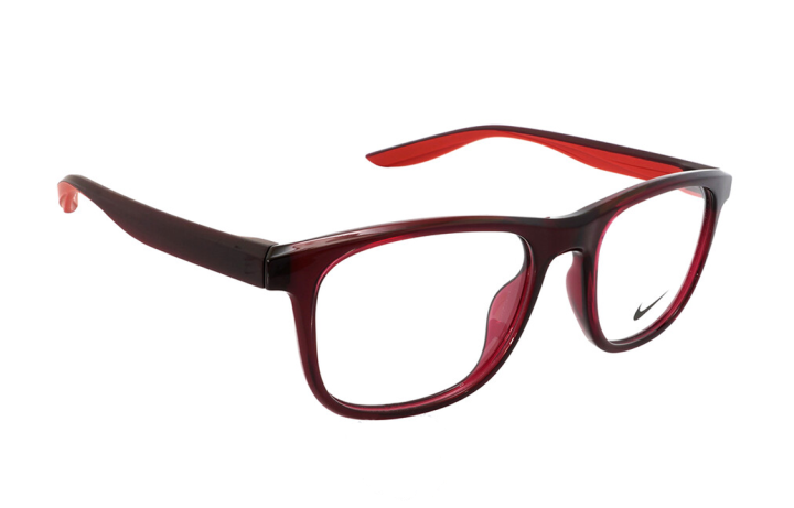 Nike Nike Plastic Irregular Shape Eyeglass Frames Unisex Red