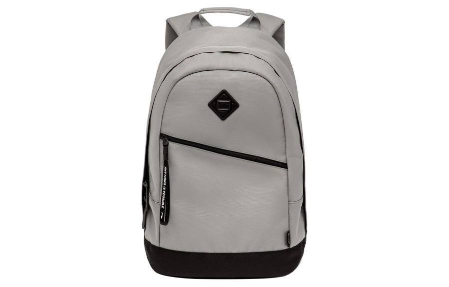 Li-Ning Li Ning Sports Life Collection Polyester Backpack Unisex Gray