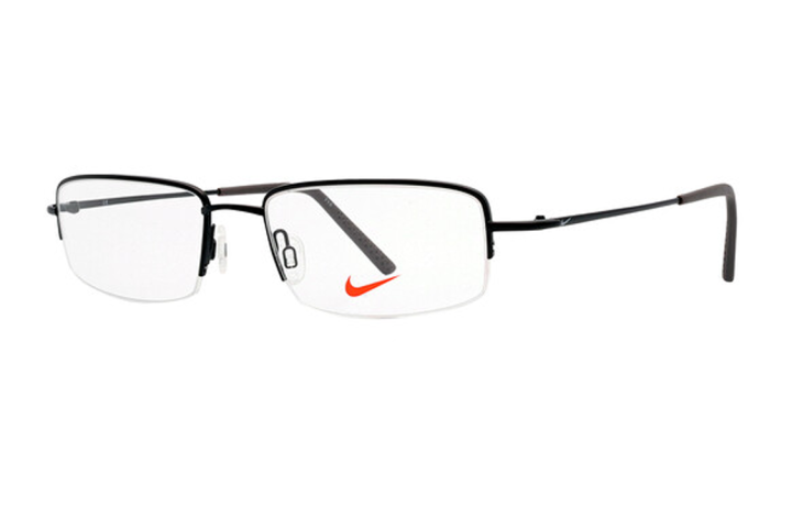 Nike Nike Metal Irregular Shape Prescription Glasses Unisex Black