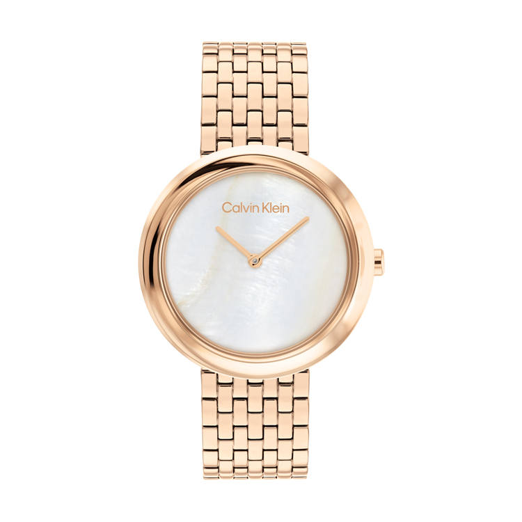 Calvin Klein CK/Calvin Klein Wrist Watches Quartz Movement Steel Strap White Dial Women's Watch 25200322