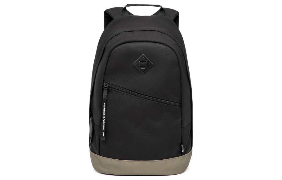 Li-Ning Li Ning Sports Life Collection Polyester Backpack Unisex Black