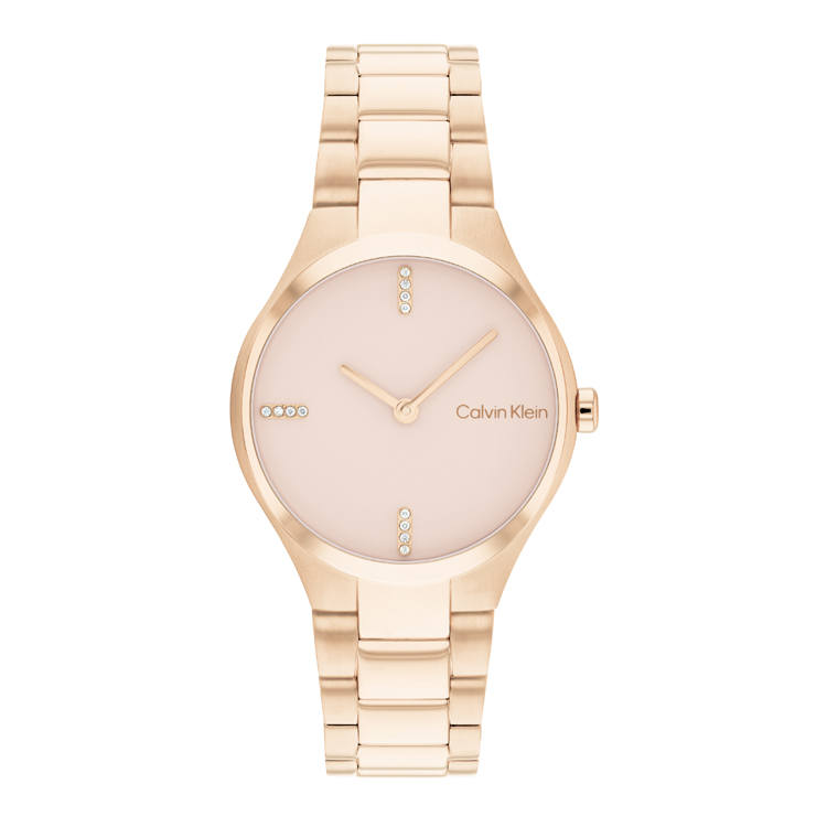 Calvin Klein CK/Calvin Klein Wrist Watches Quartz Movement Rose Gold Watch Dial Women's Watch 25200334