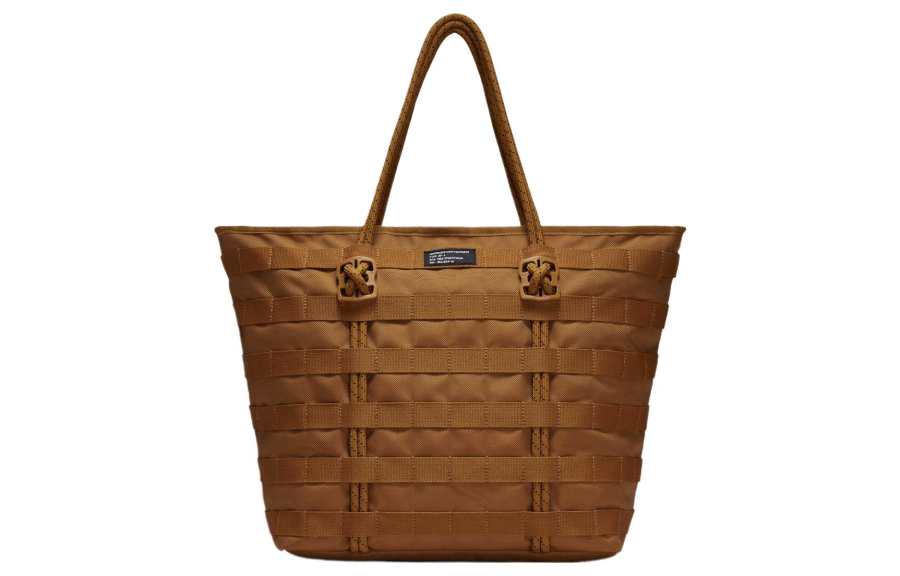 Nike Nike Polyester Tote Bag, Shopping Bag, Shoulder Bag, Handbag Regular Women's Brown