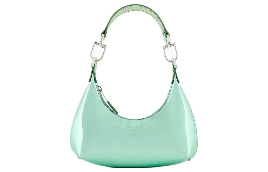 GIORGIO ARMANI ARMANI Lambskin Hobo Bag, Portable Crossbody Bag, Shoulder Bag Women's Light Green