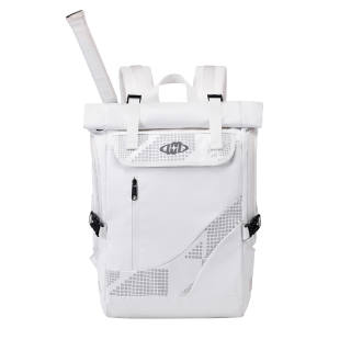 Shouldcat Polyester Tennis Racket Bag, Gym Bag, Backpack Regular Unisex White/Black