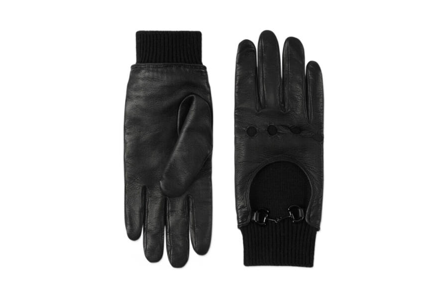 GUCCI Horsebit Collection Gloves Men's Black