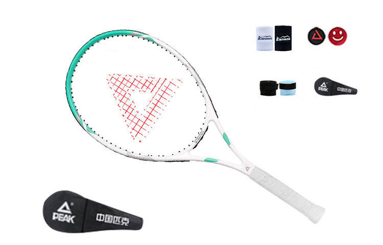 PEAK 145g Racket Weight 105 Square Inches Head Size White Green Unisex Carbon aluminum Alloy Tennis Rackets