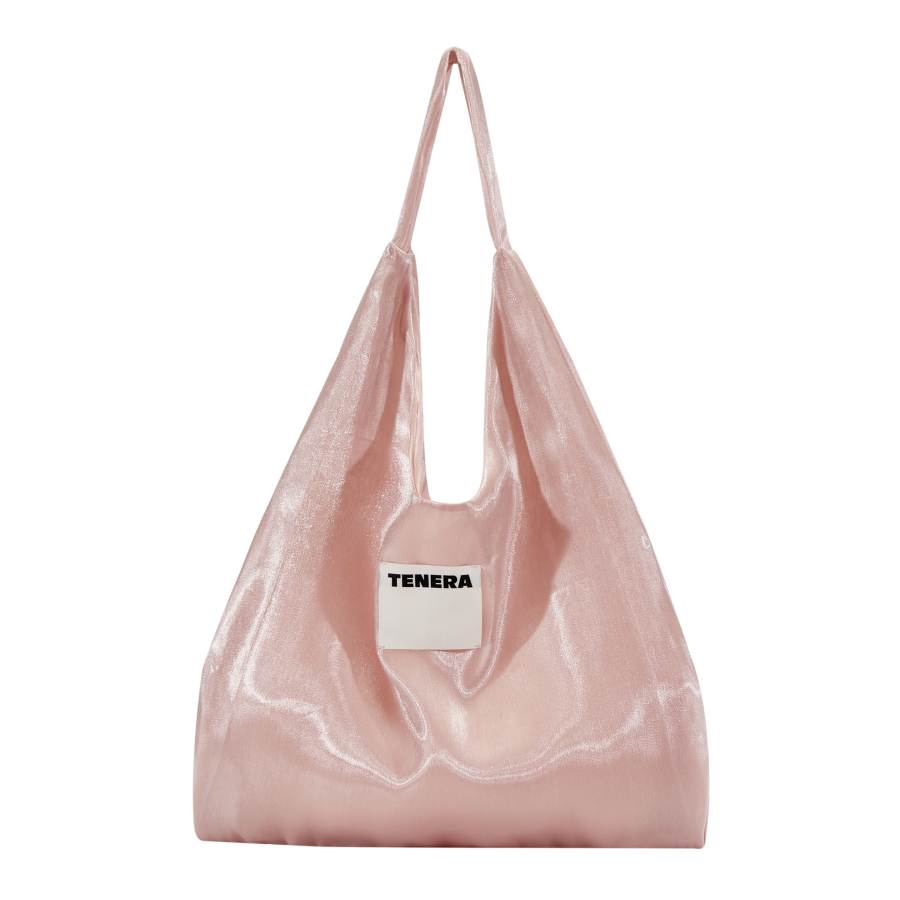 TENERA Recycled Polyester Shoulder Bag Regular Women's Pink/Ice Blue/Tea Gray/Dark Purple/Light Purple/Pearl White