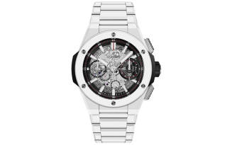 HUBLOT Men's Watches Watch Automatic Mechanical Movement 100m Waterproof 42mm Silver Dial Ceramic Watch Case