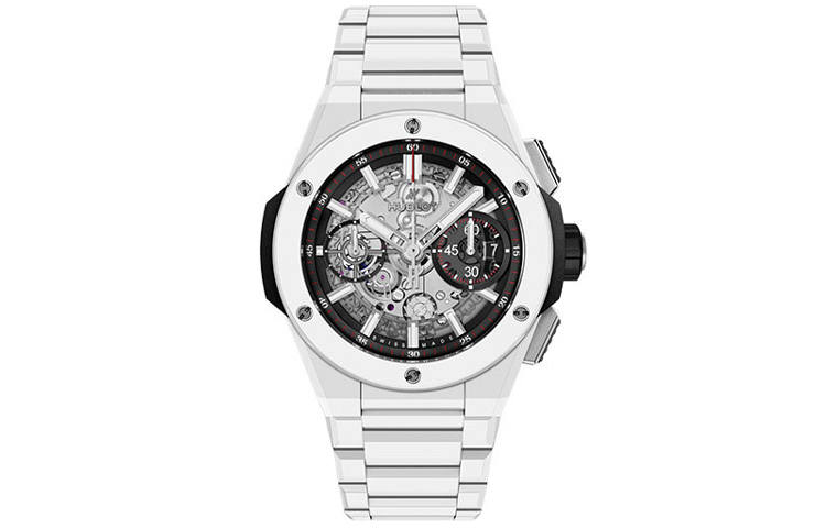 HUBLOT Men's Watches Watch Automatic Mechanical Movement 100m Waterproof 42mm Silver Dial Ceramic Watch Case