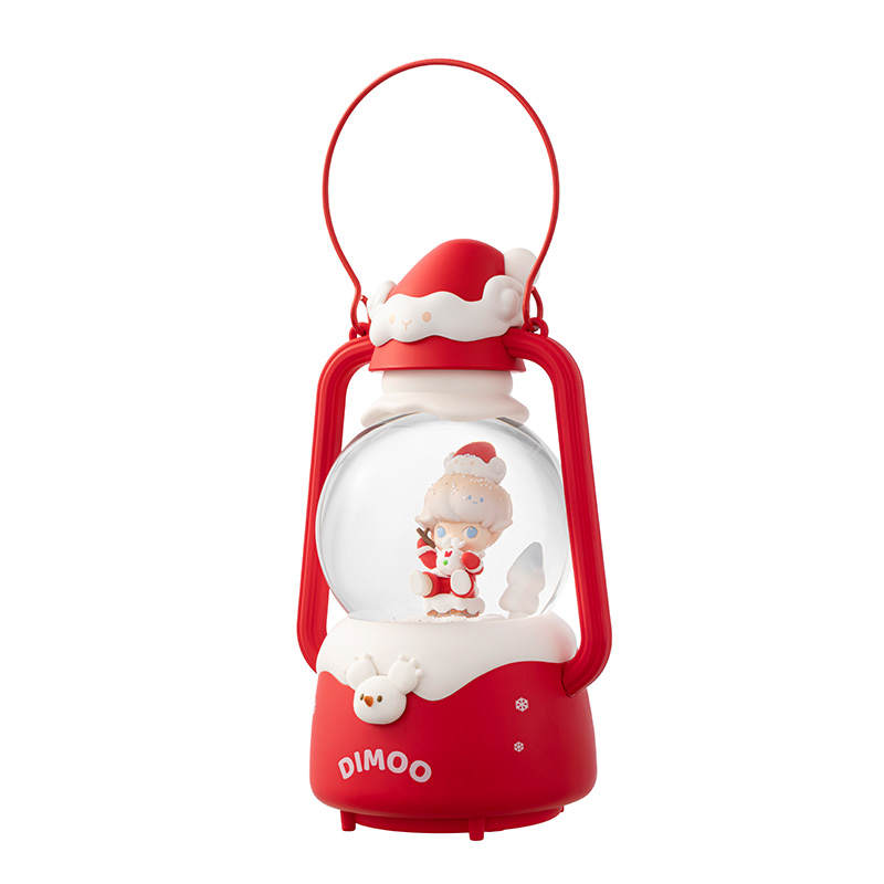 POP MART Dimoo Snowman's Letter Collection, Crystal Ball Lamp 2023 Theme Trend Based Products 29cm