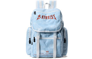 8atheist Polyester Backpack Unisex Light Blue White