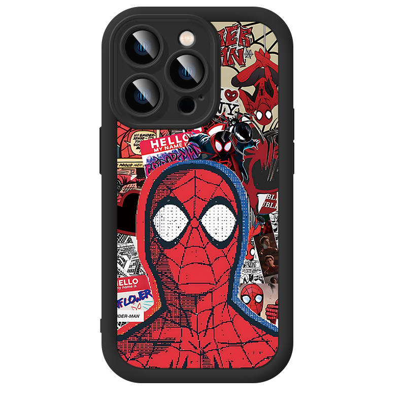 Disney Marvel Spider Man Graffiti Western Softshell Skin Friendly Impact Resistant Lens Protection Unisex Phone Cases