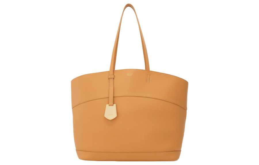 FERRAGAMO Smooth Calfskin Tote Bag, Shopping Bag, Handbag Medium Women's Light Camel