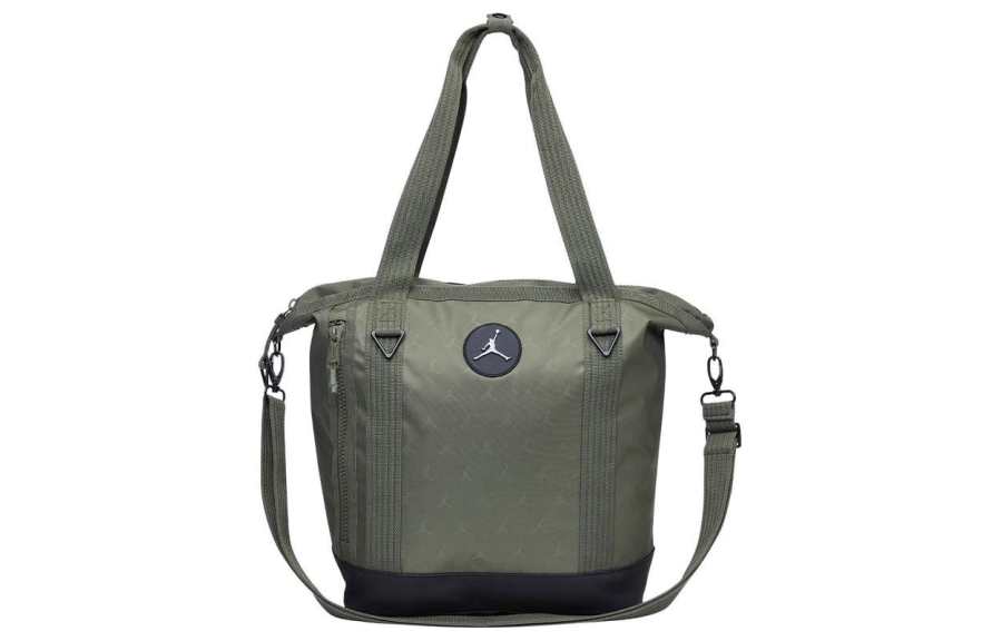 Jordan Jordan Polyamide Tote Bag, Shopping Bag, Portable Crossbody Bag, Shoulder Bag Regular Unisex Green