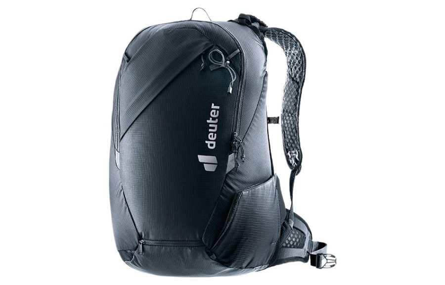 DEUTER 24L Outdoor Bags Nylon Obsidian Black/Ruby Red/Deep Sea Blue Women's